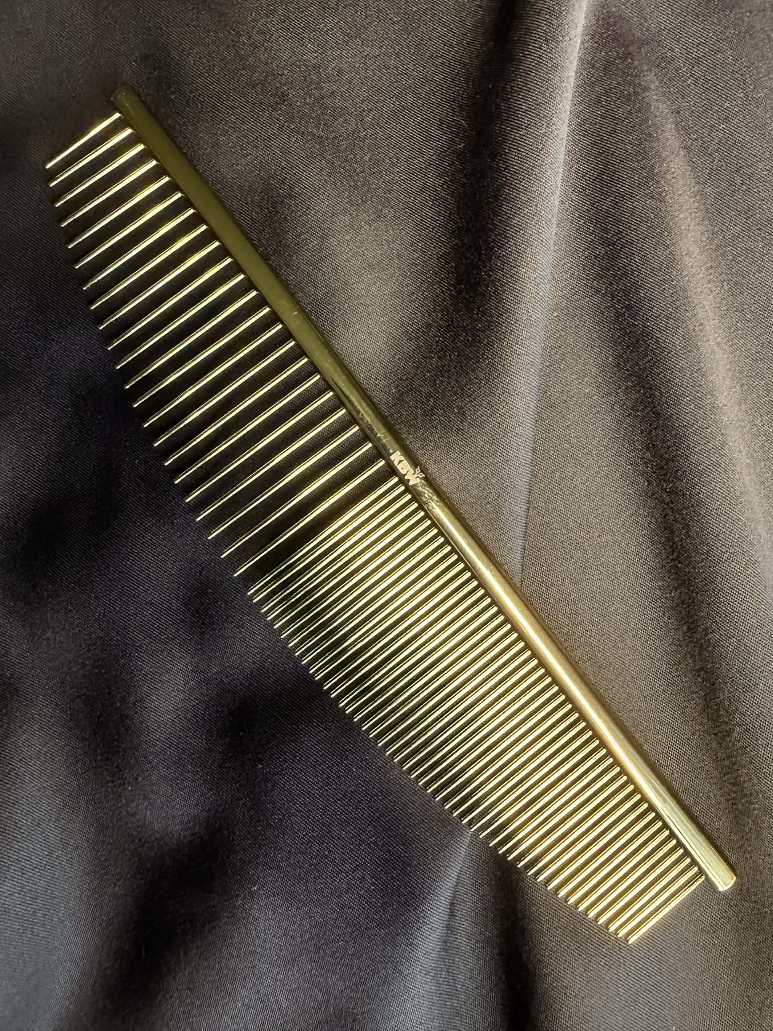 'KBW' Gold Mini Crescent Comb