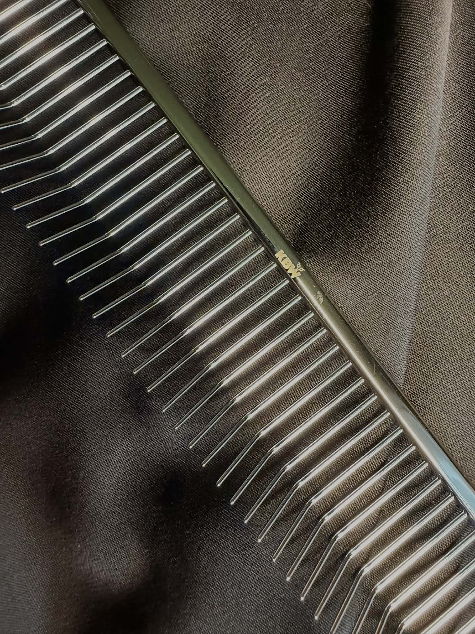 'KBW' Fluffing Comb (Wide) Gold & Sliver