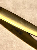 ‘KBW’ ‘Overture’ 7.5 Versatile Straight | Micro- Serrated | 440c (Gold / Right Handed)