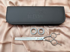 ‘KBW’ Reverso Flip - Straight Fluffing scissor— 7” (Right Handed)