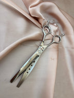 ‘KBW’ Le Reverso’ Flip - Curved Fluffing scissor— 7” (Left Handed)