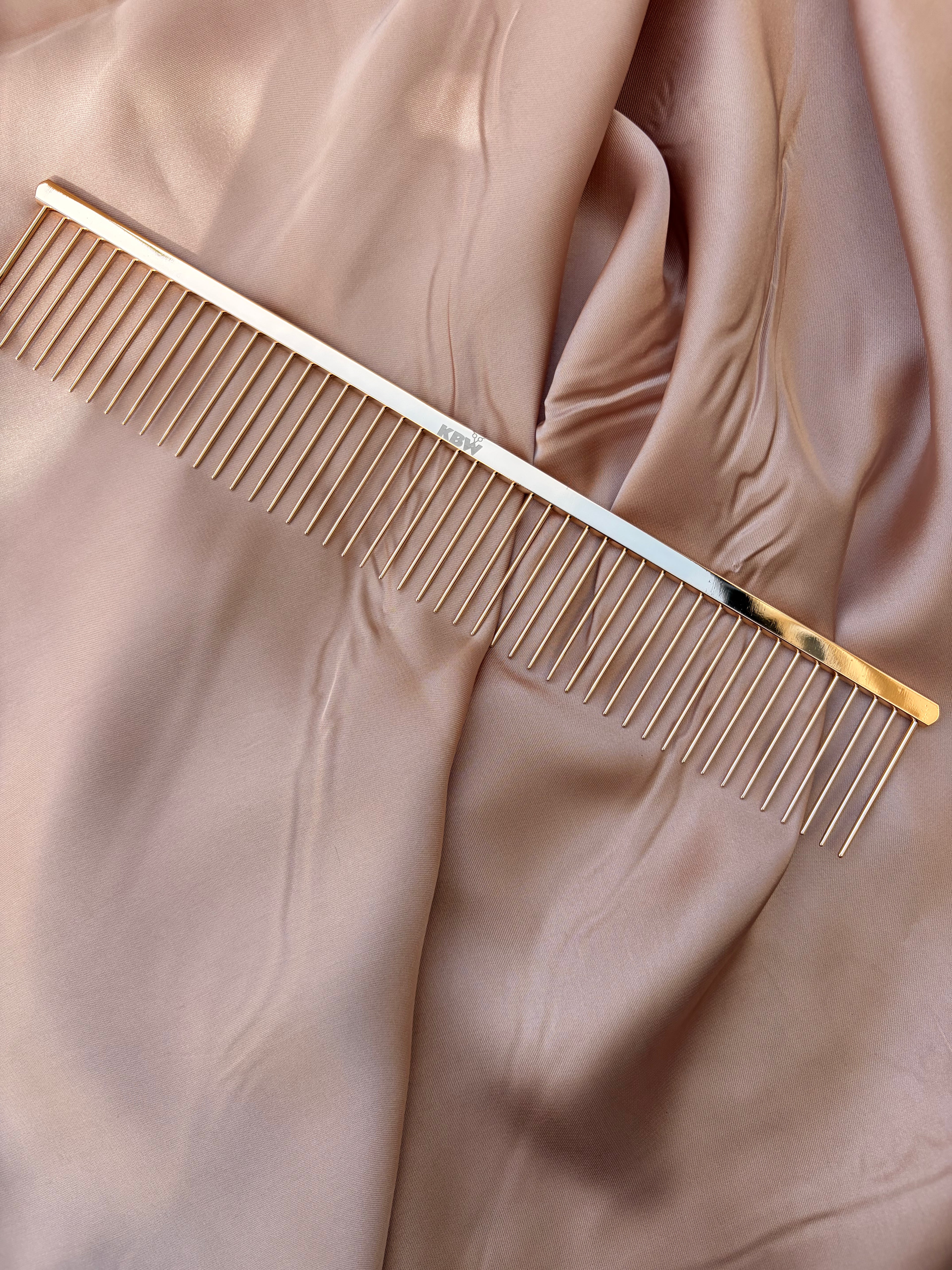 ‘KBW’ Tangle Tamer – Wide Tooth Poodle Comb (Gold) 